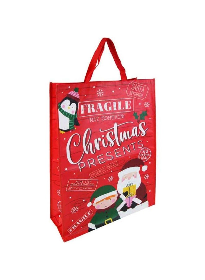 Eurowrap Happy Christmas Fragile Christmas Presents Jumbo Gift Bag